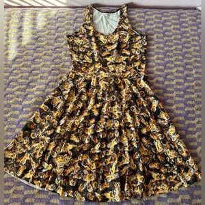 ✨🐝Blackmilk bumblebee dress, long torso, sz L.
